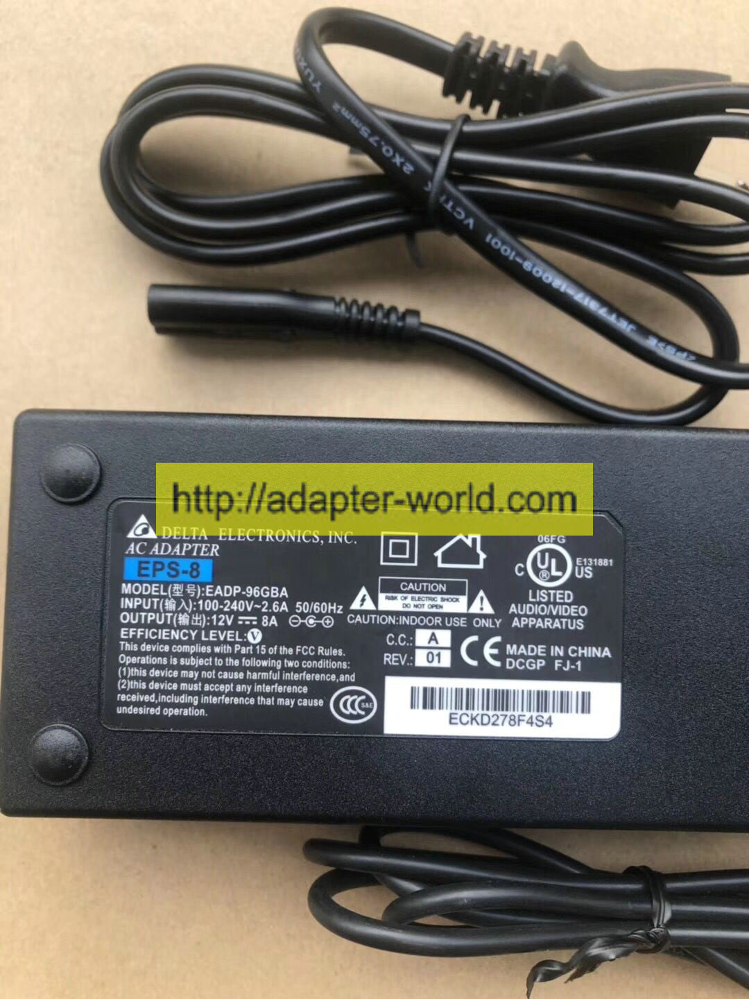 *100% Brand NEW* DELTA EADP-96GBA 12V DC 8A Switching AC ADAPTOR Power Adapter